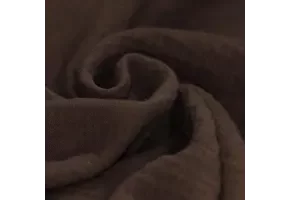 Baby Cotton – Mousseline Stof – Chocolade Bruin