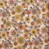 Jersey Katoen Pastel Vlinderbloem – Zacht & Rekbaar