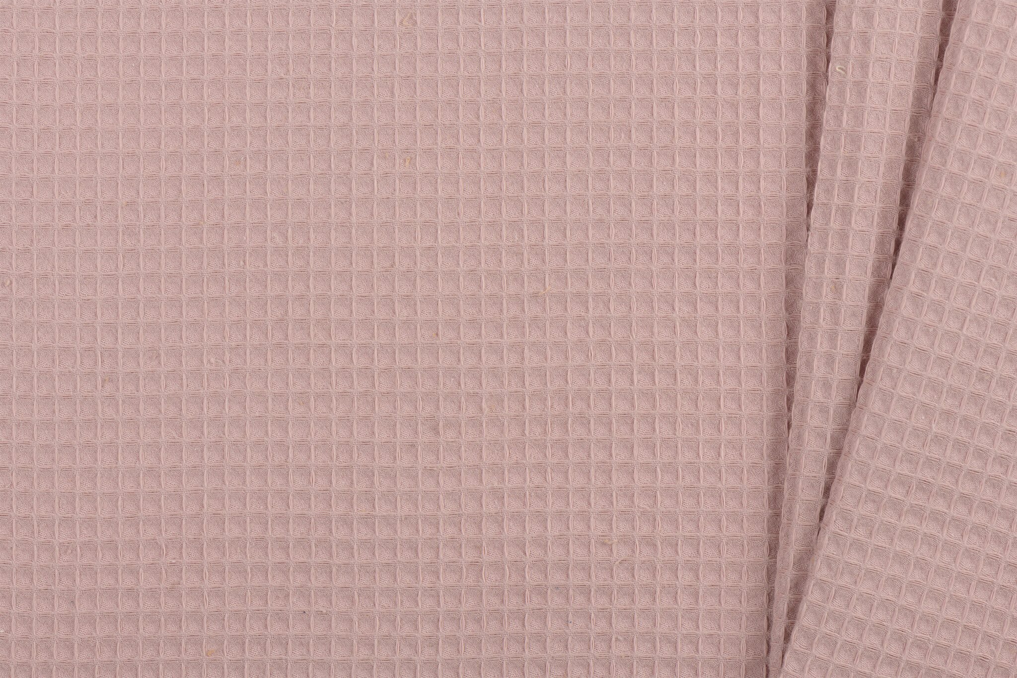 Wafelkatoen Piqué Oud Roze – Zacht, Ademend & Stijlvol