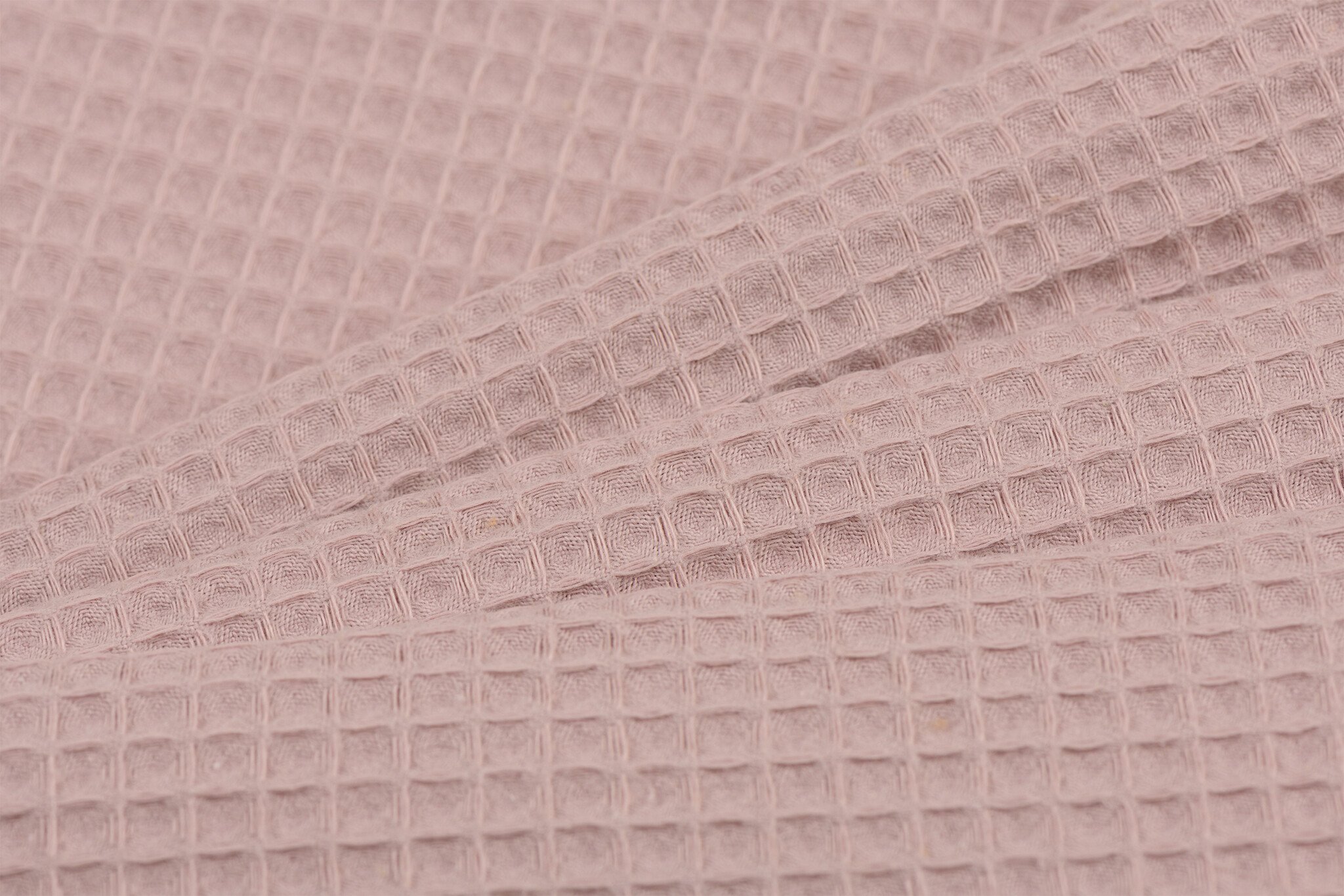 Wafelkatoen Piqué Oud Roze – Zacht, Ademend & Stijlvol