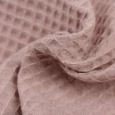 Wafelkatoen Piqué Oud Roze – Zacht, Ademend & Stijlvol