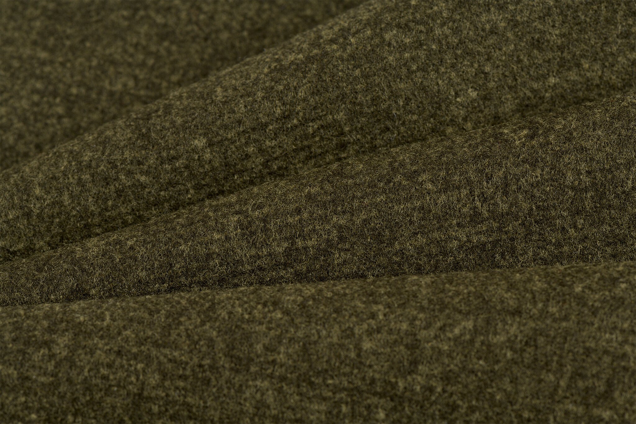 Mantel Terry Melange Stof Army Olijf – Warm, Zacht & Stijlvol