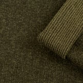 Mantel Terry Melange Stof Army Olijf – Warm, Zacht & Stijlvol