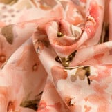 Jersey Katoen Digitale Print - Dusty Roze Rozenbloem