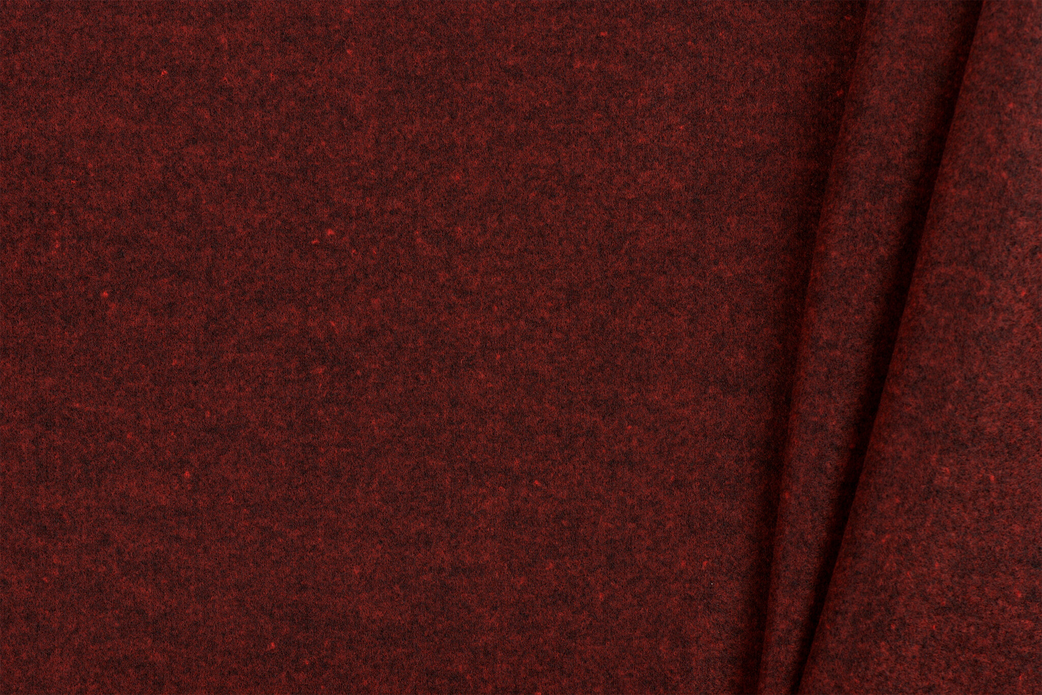 Mantel Terry Melange Stof Rood – Warm, Zacht & Stijlvol