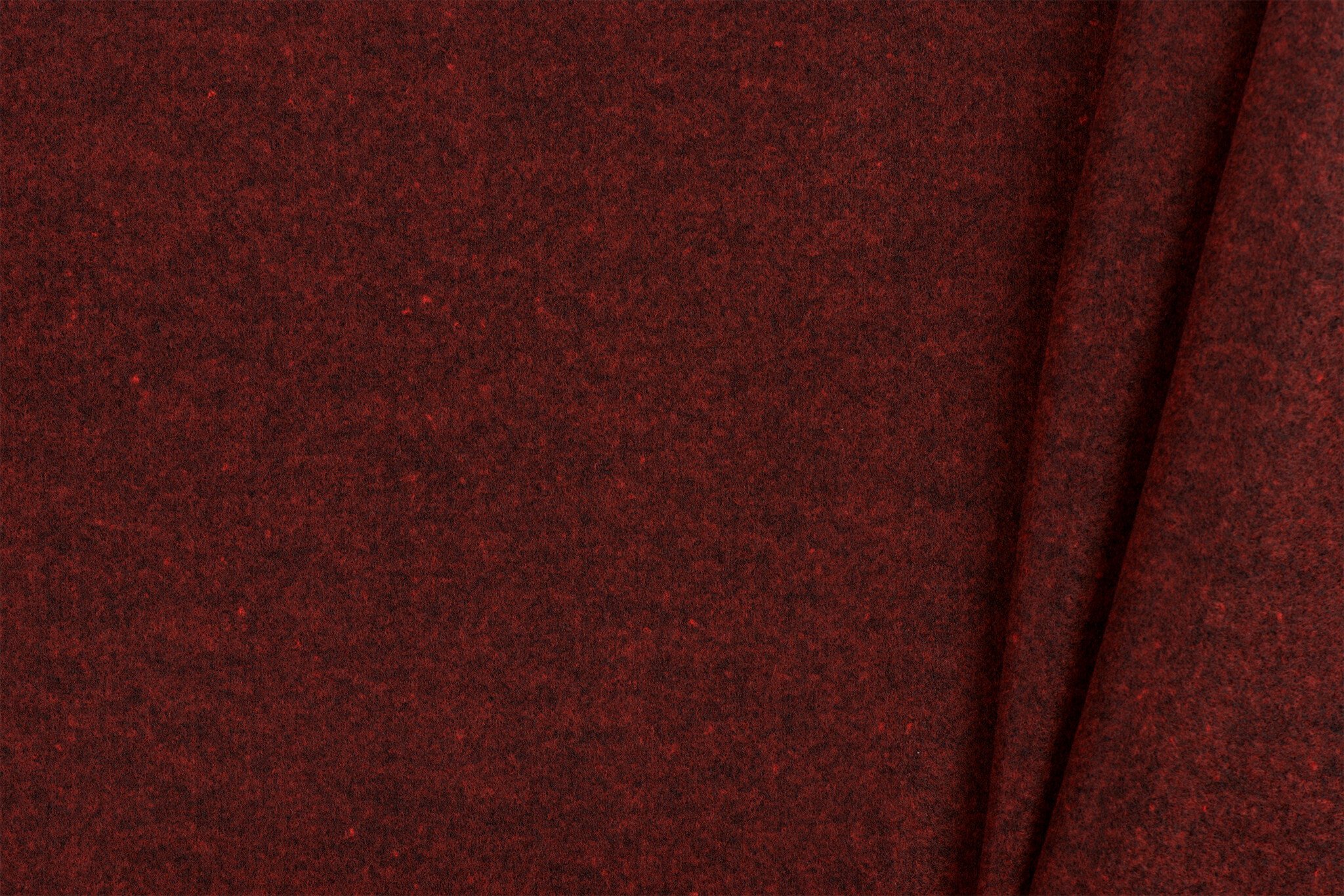 Mantel Terry Melange Stof Rood – Warm, Zacht & Stijlvol