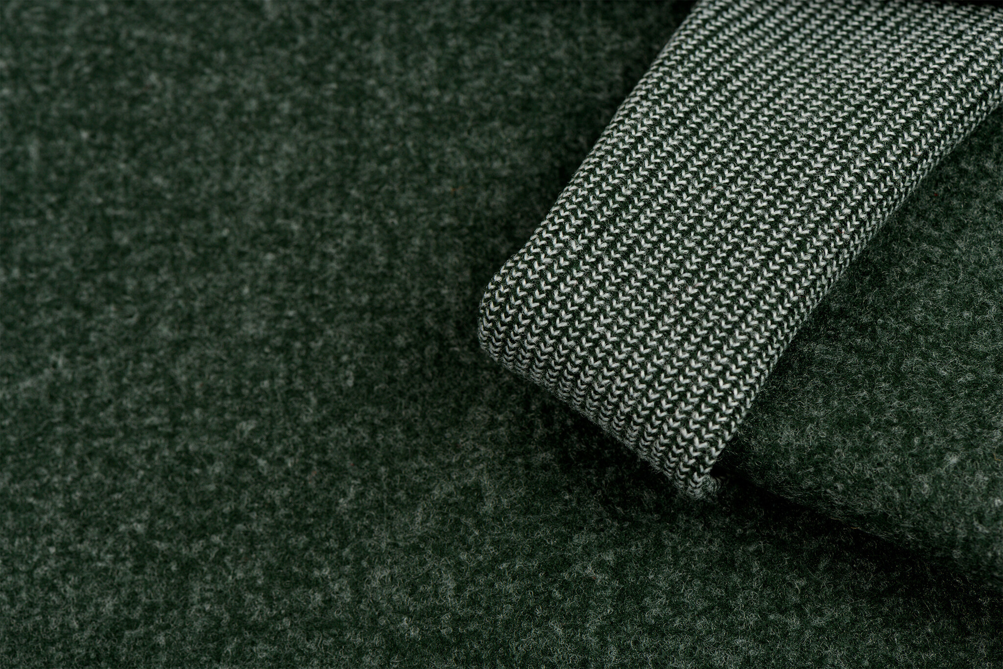 Mantel Terry Melange Stof Donkergroen – Warm, Zacht & Stijlvol