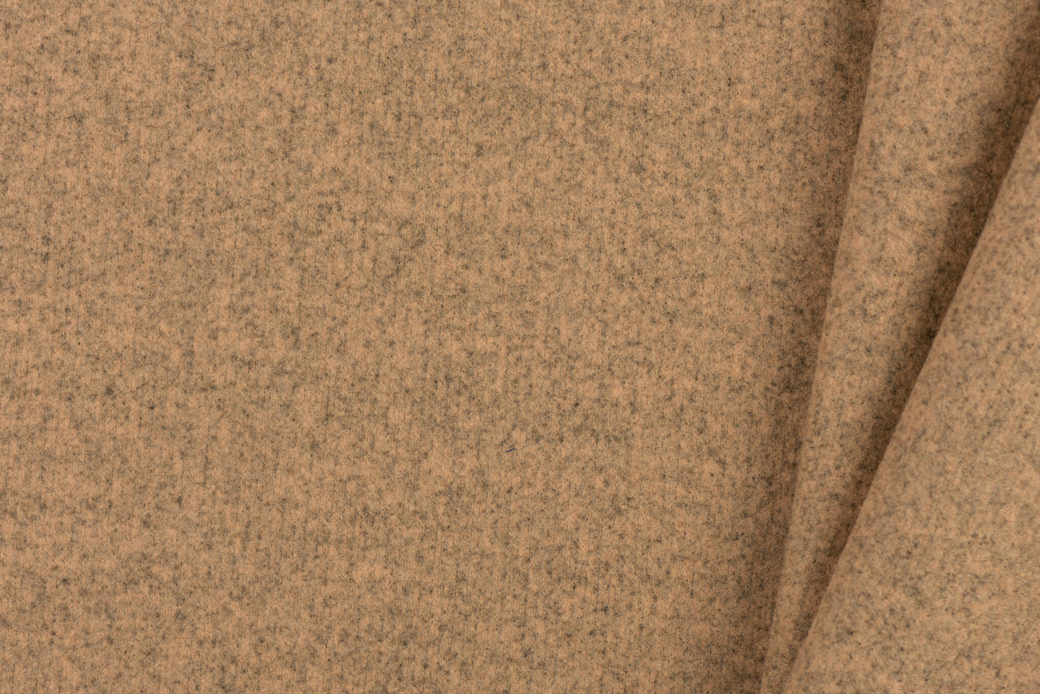 Mantel Terry Melange Stof Camel Beige – Warm, Zacht & Stijlvol