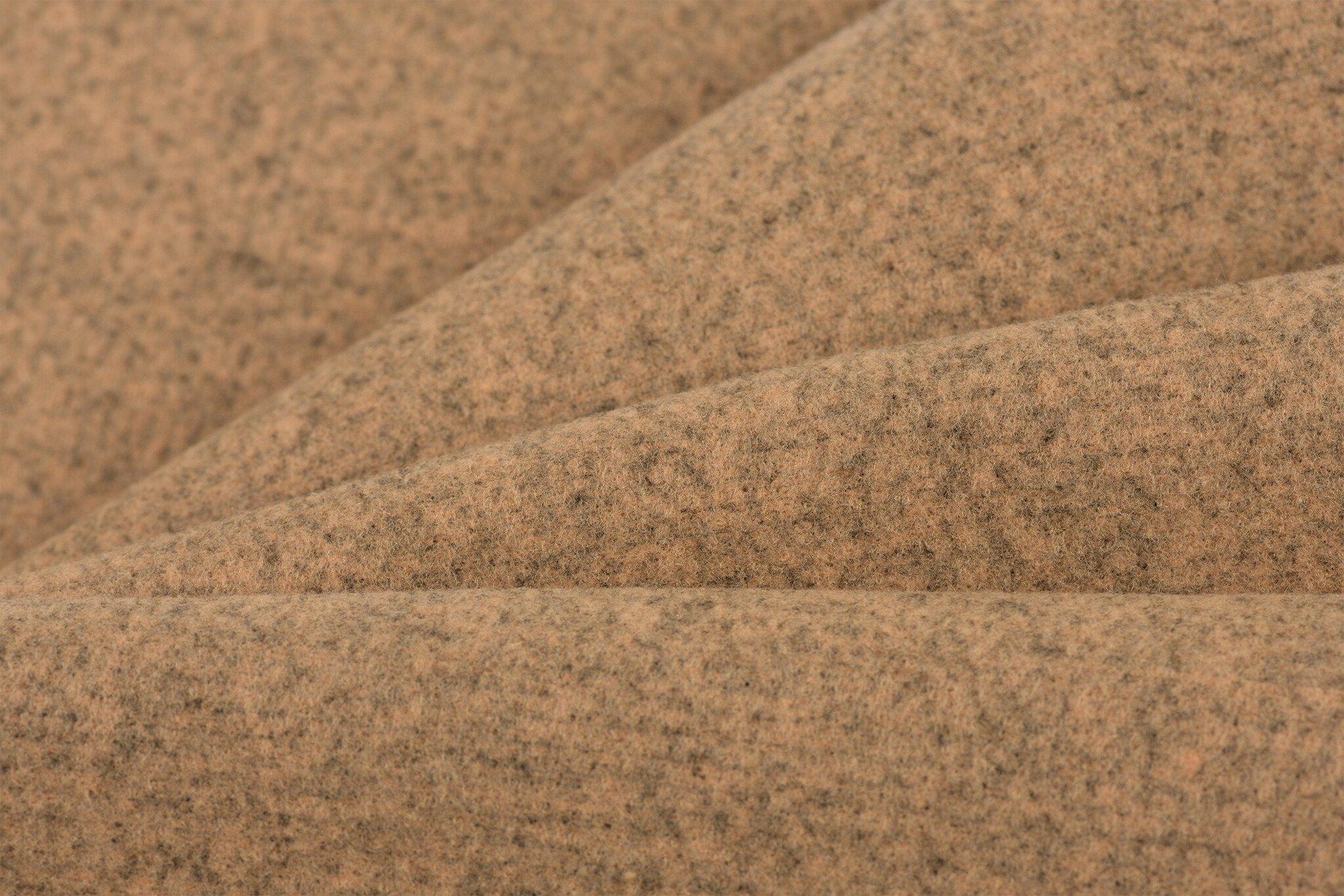 Mantel Terry Melange Stof Camel Beige – Warm, Zacht & Stijlvol