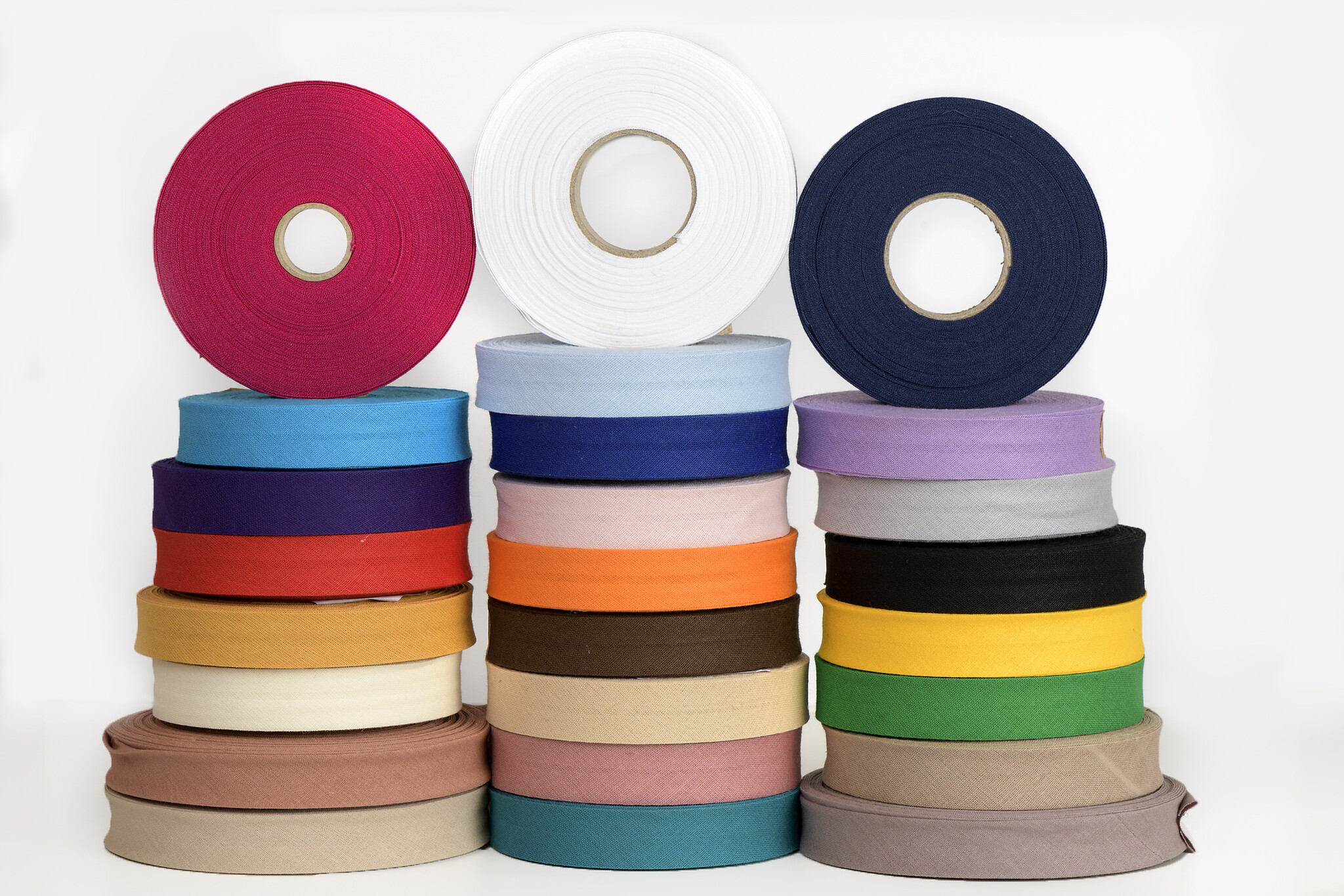 Katoenen Biaisband 20 mm - Bordeaux - Makkelijk & Veelzijdig