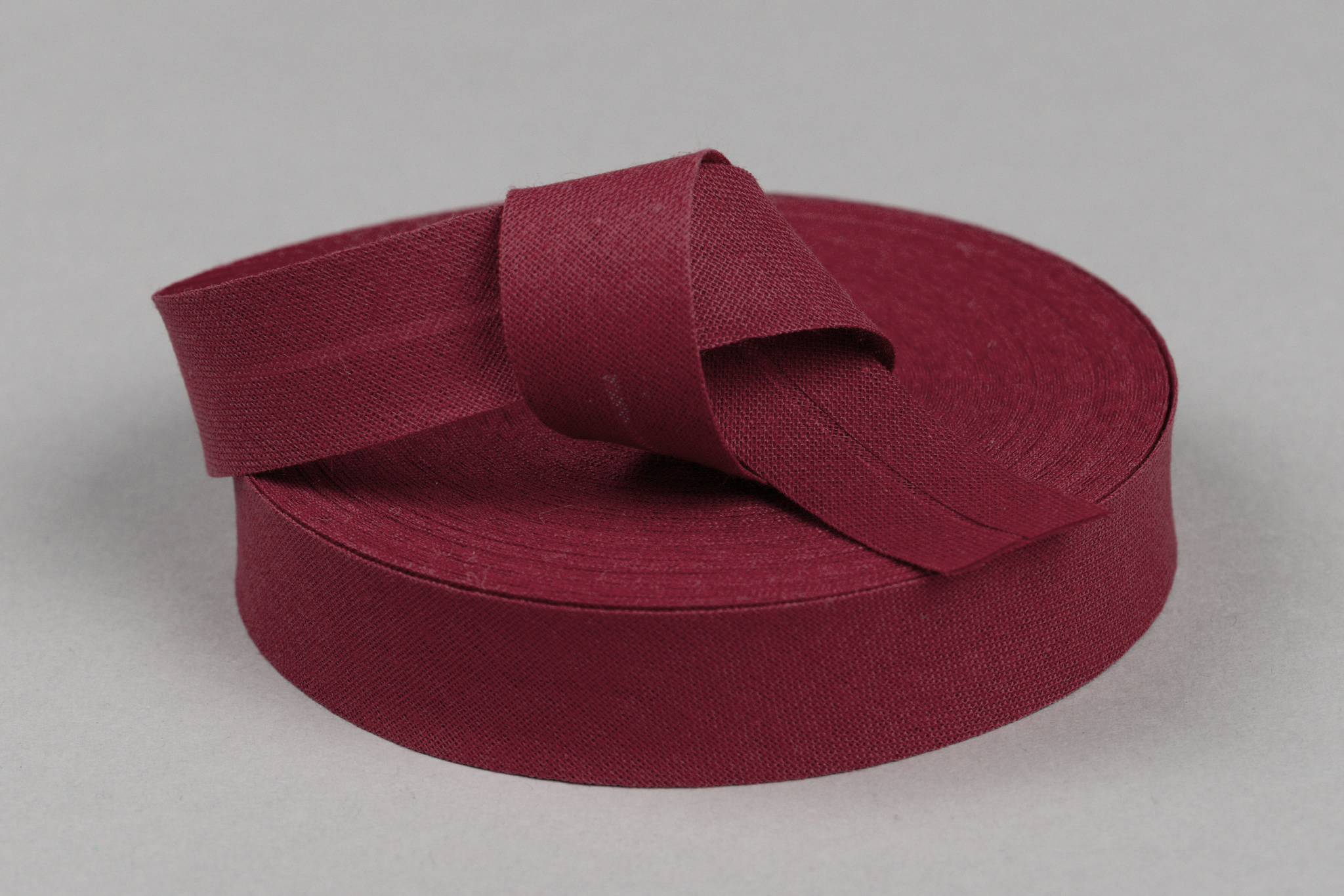 Katoenen Biaisband 20 mm - Bordeaux - Makkelijk & Veelzijdig