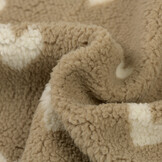 Hartjes Teddy Stof Donker Beige