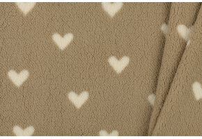 Hartjes Teddy Stof Donker Beige