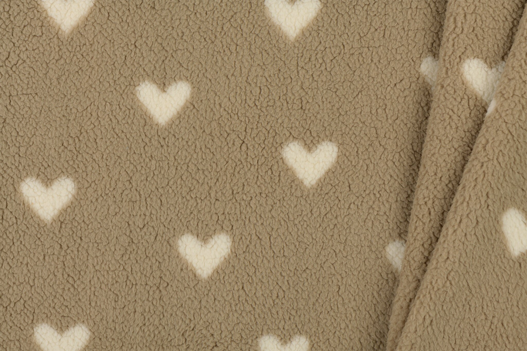 Hartjes Teddy Stof Donker Beige