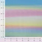 Zachte Tule Stof met Regenboogstrepen – Kleurrijk & Vrolijk