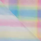 Zachte Tule Stof met Regenboogstrepen & Glitter