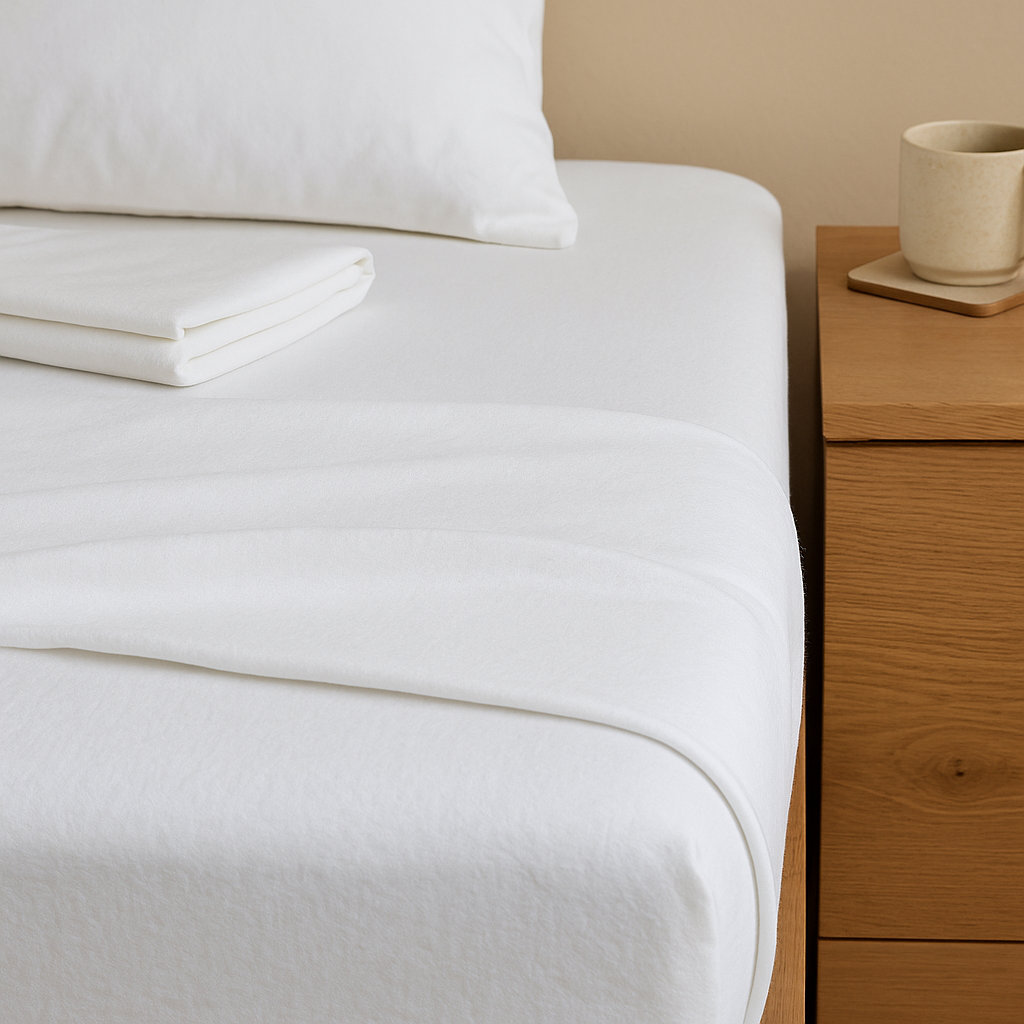 Molton Stof Wit – Zacht, Dicht & Beschermend