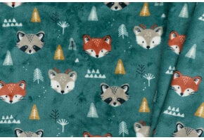 Doudou Fleece Stof – Bosvriendjes