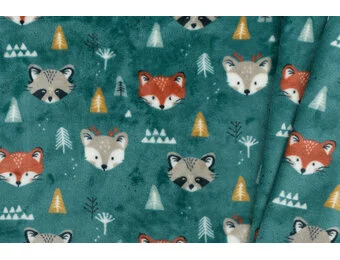 Doudou Fleece Stof – Bosvriendjes