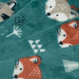 Doudou Fleece Stof Bosvriendjes – Zacht, Dubbelzijdig & Warm