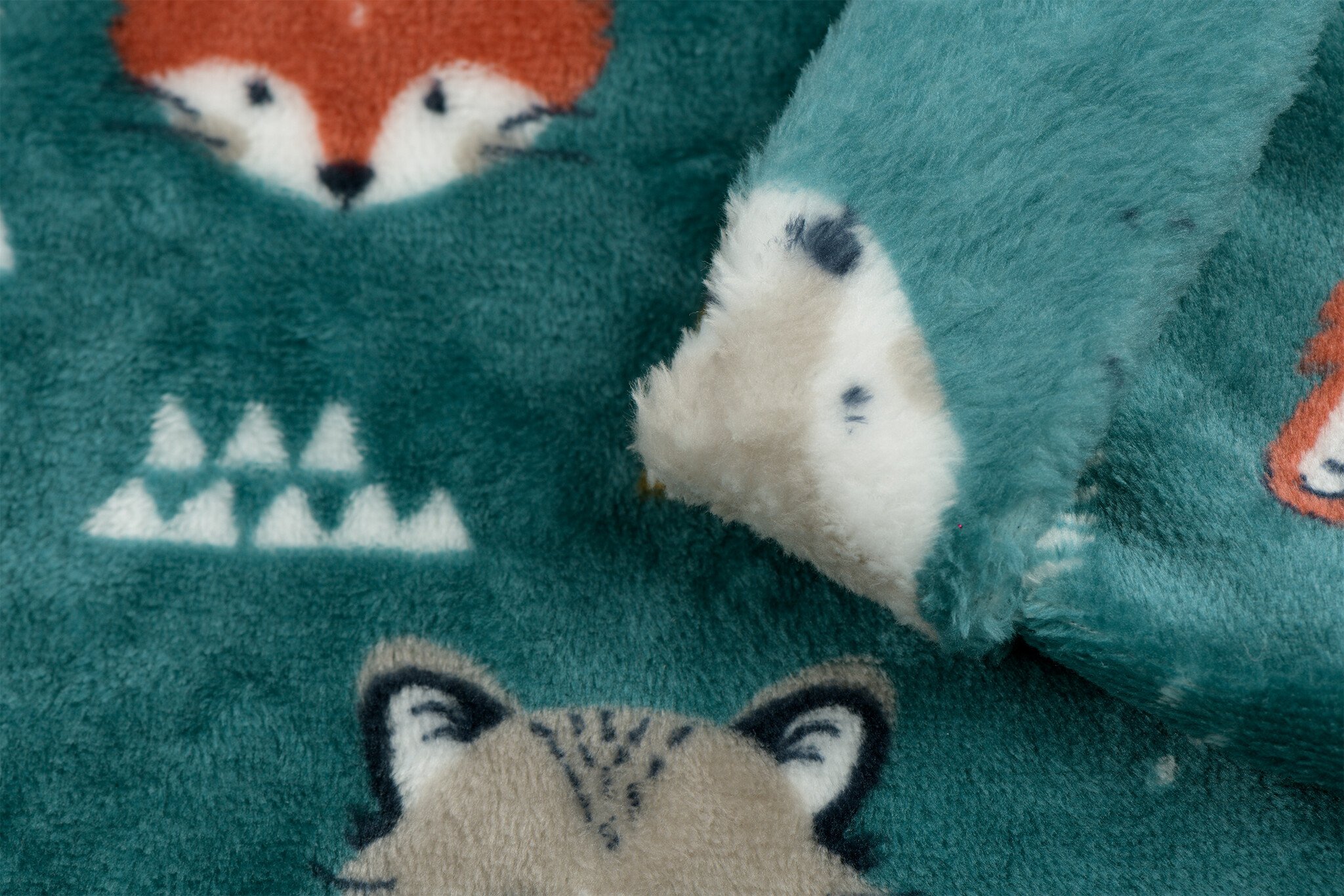 Doudou Fleece Stof Bosvriendjes – Zacht, Dubbelzijdig & Warm