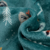 Doudou Fleece Stof Bosvriendjes – Zacht, Dubbelzijdig & Warm