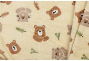 Doudou Fleece Stof – Beertjes & Bevers