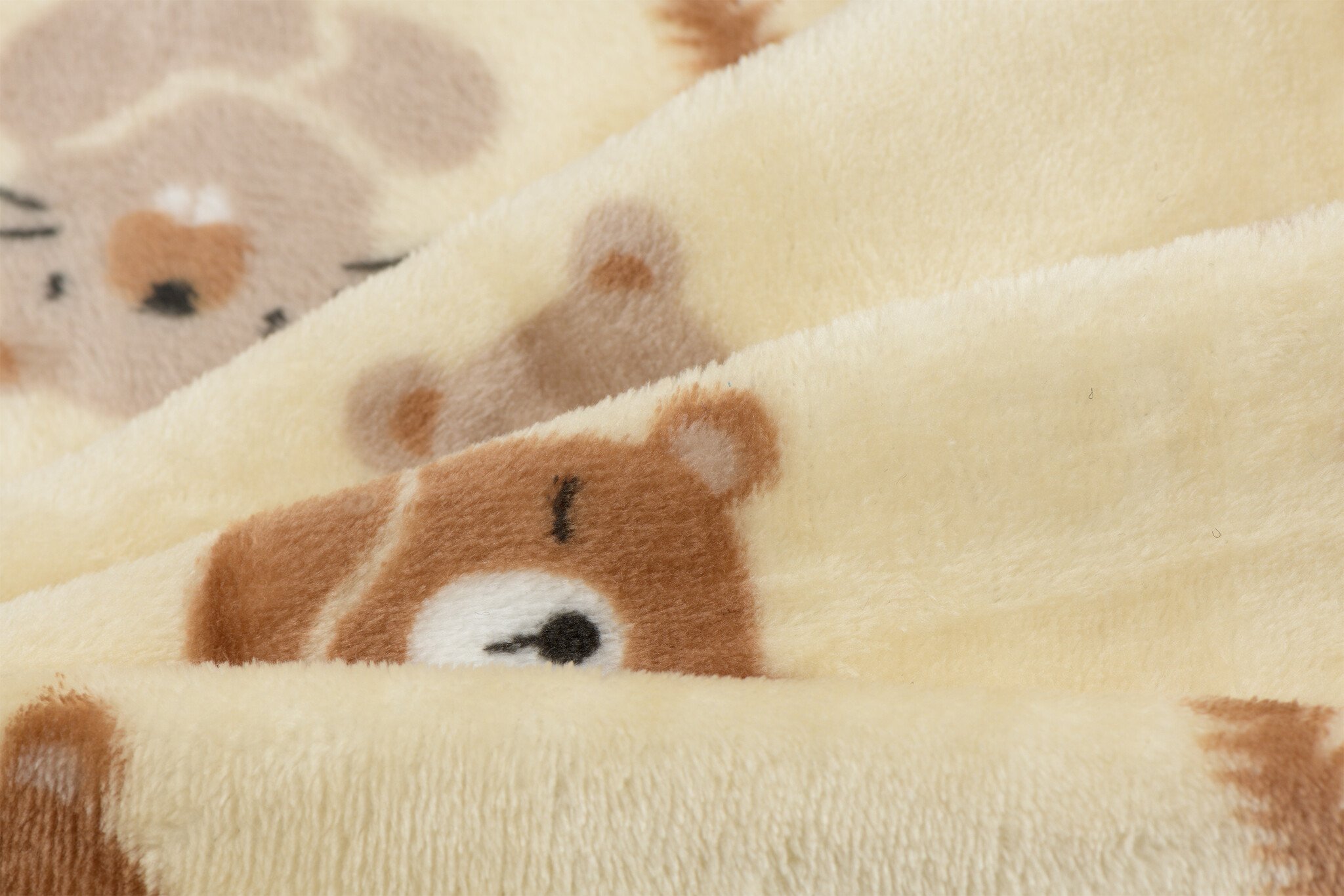 Doudou Fleece Stof Beertjes & Bevers – Zacht, Dubbelzijdig & Warm