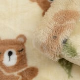 Doudou Fleece Stof Beertjes & Bevers – Zacht, Dubbelzijdig & Warm