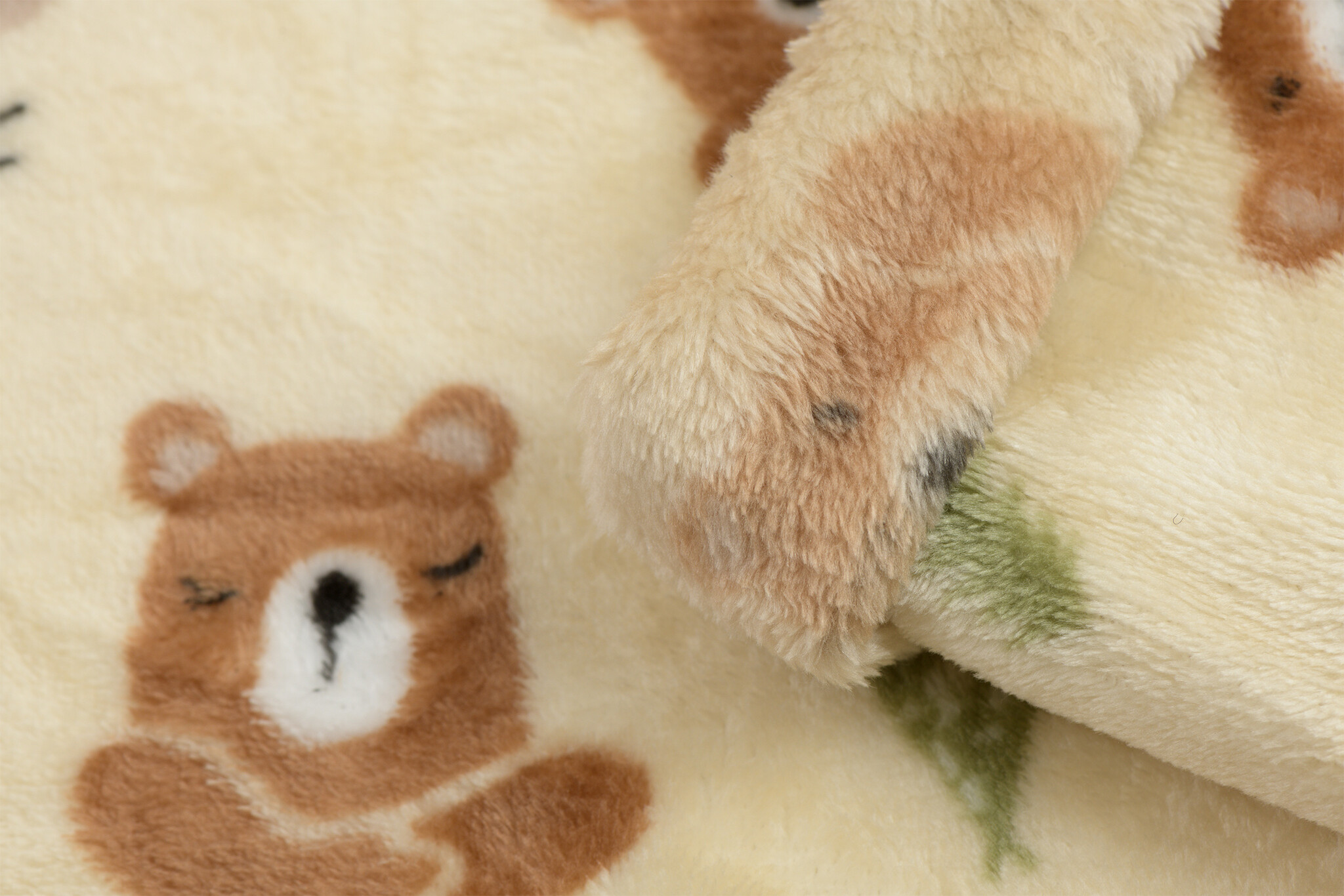 Doudou Fleece Stof Beertjes & Bevers – Zacht, Dubbelzijdig & Warm