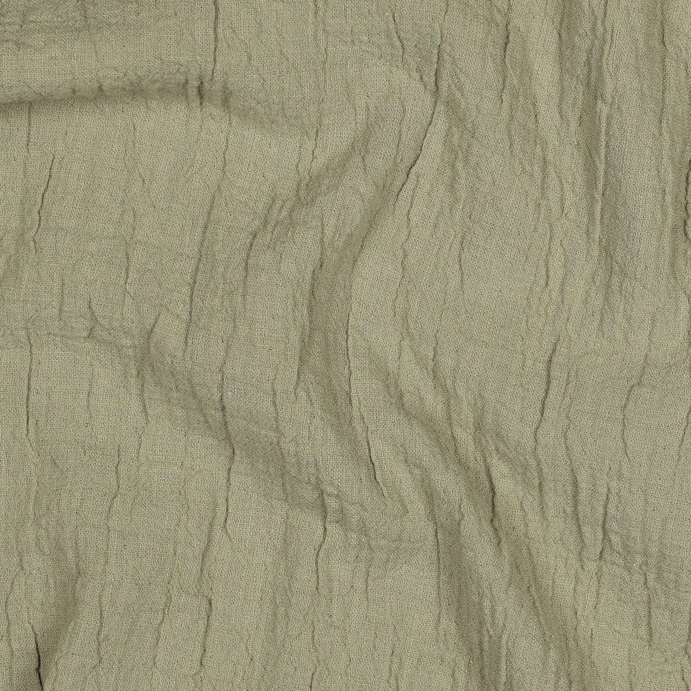 Double Gauze Slub – Hydrofiel Stof – Zacht Olijf