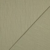 Double Gauze Slub – Hydrofiel Stof – Zacht Olijf