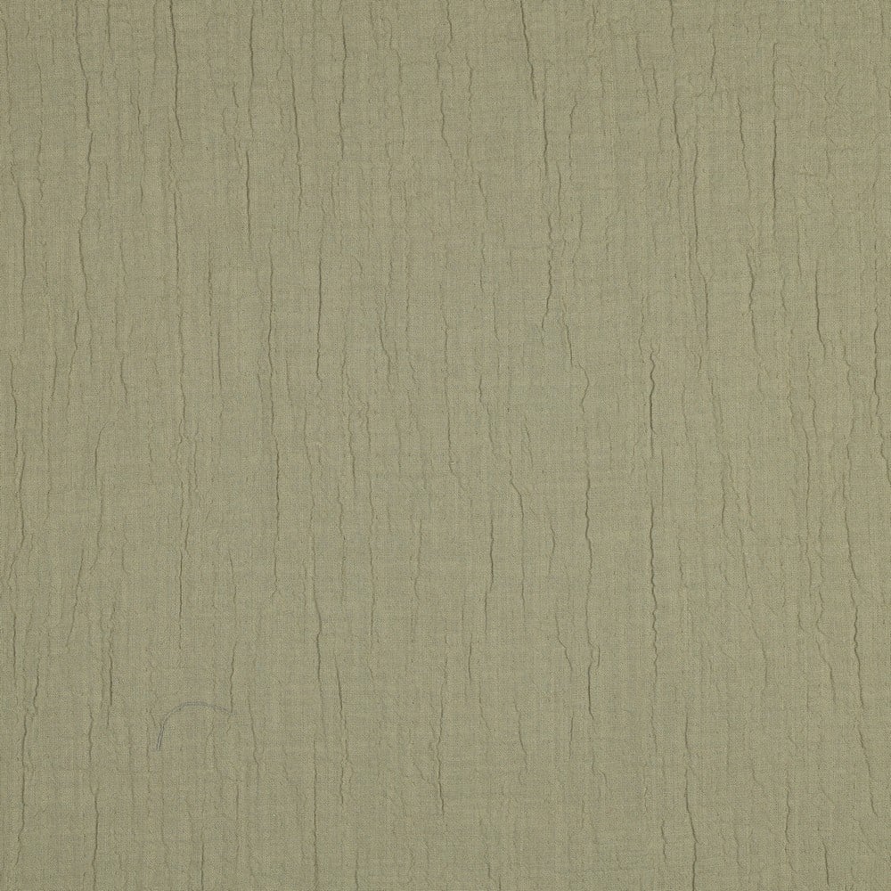 Double Gauze Slub – Hydrofiel Stof – Zacht Olijf