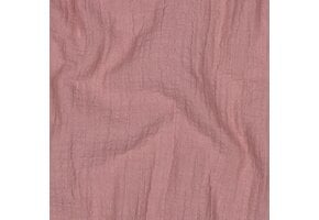 Double Gauze Slub – Hydrofiel Stof – Vintage Roze
