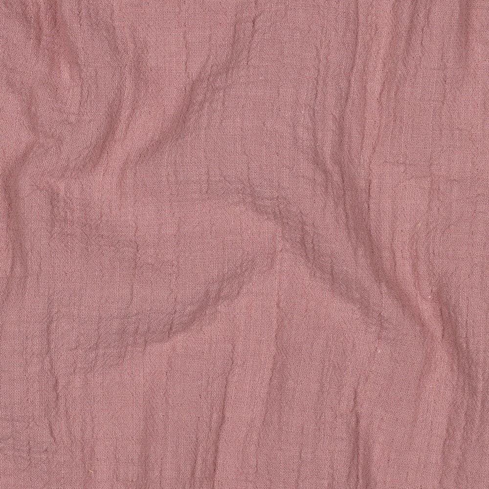 Double Gauze Slub – Hydrofiel Stof – Vintage Roze