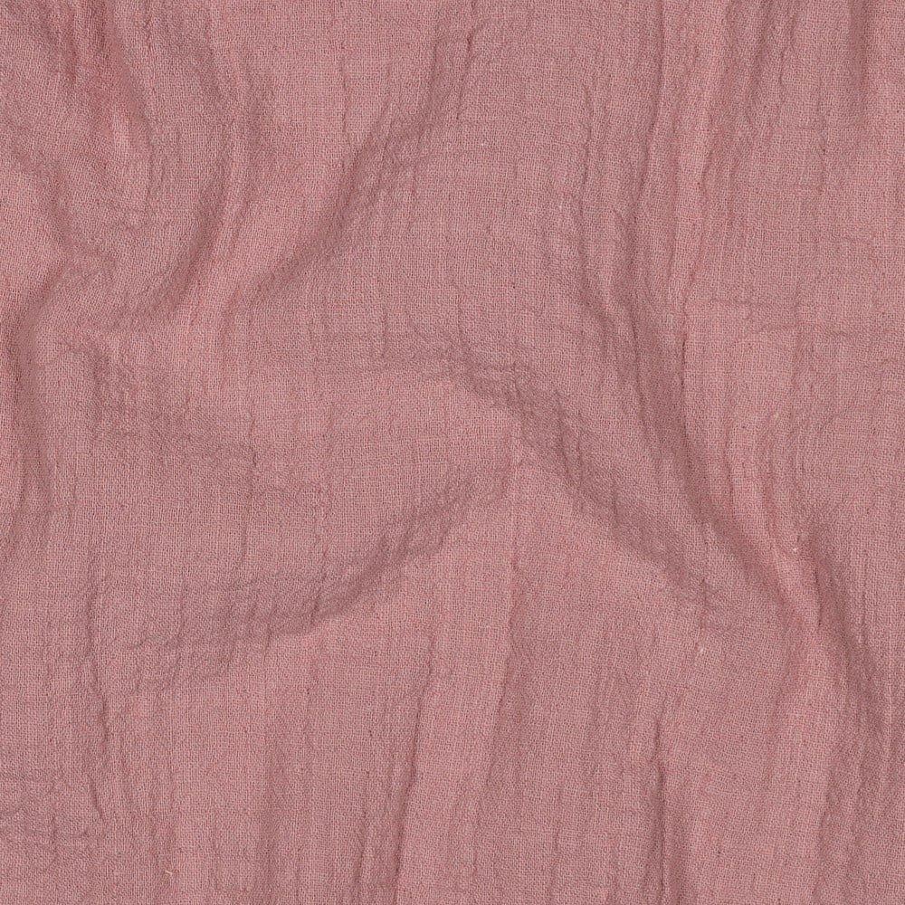 Double Gauze Slub – Hydrofiel Stof – Vintage Roze