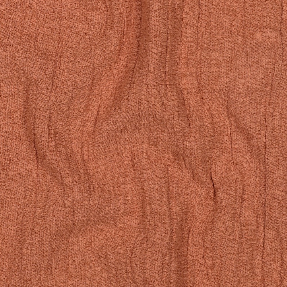 Double Gauze Slub – Hydrofiel Stof – Terracotta