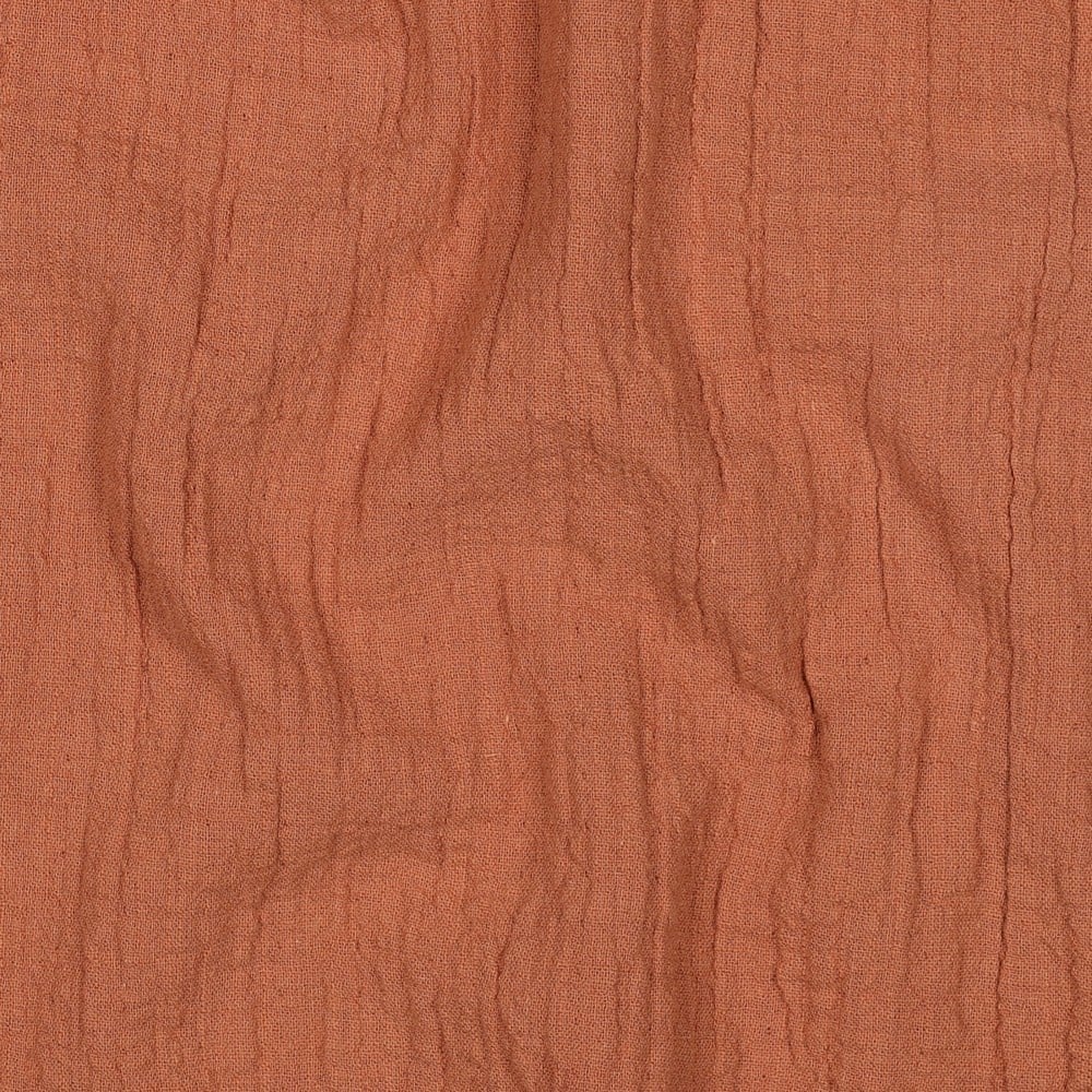 Double Gauze Slub – Hydrofiel Stof – Terracotta