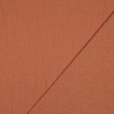 Double Gauze Slub – Hydrofiel Stof – Terracotta