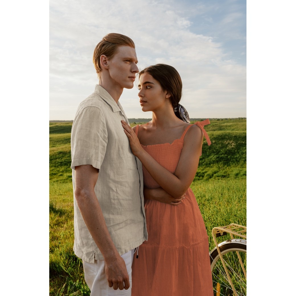 Double Gauze Slub – Hydrofiel Stof – Terracotta