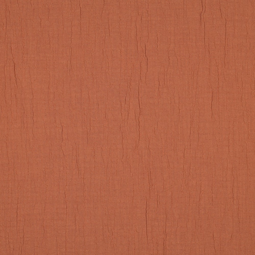 Double Gauze Slub – Hydrofiel Stof – Terracotta