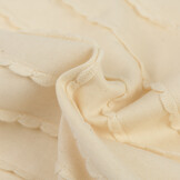 Jersey Katoen Ruffles – Naturel – Zacht, Rekbaar & Speels
