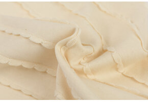 Jersey Katoen Ruffles – Naturel