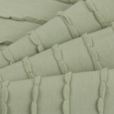 Jersey Katoen Ruffles – Salie Groen – Zacht, Rekbaar & Speels