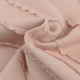 Jersey Katoen Ruffles – Poeder Roze – Zacht, Rekbaar & Speels