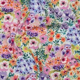 Jersey Katoen Bloemen Multicolor – Vrolijk & Comfortabel