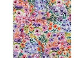 Jersey Katoen Stof Digitale Print Bloemen - Multicolor