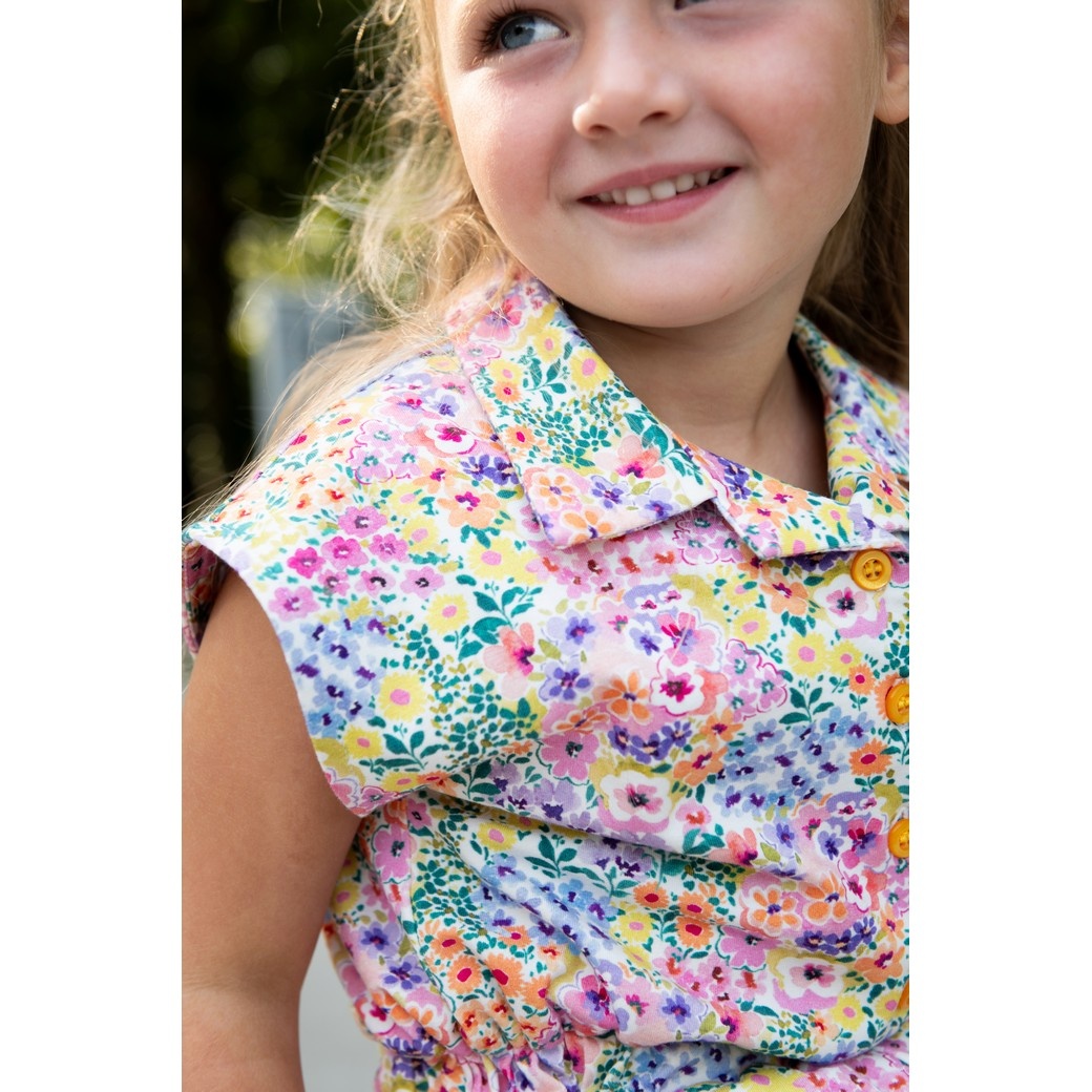 Jersey Katoen Bloemen Multicolor – Vrolijk & Comfortabel