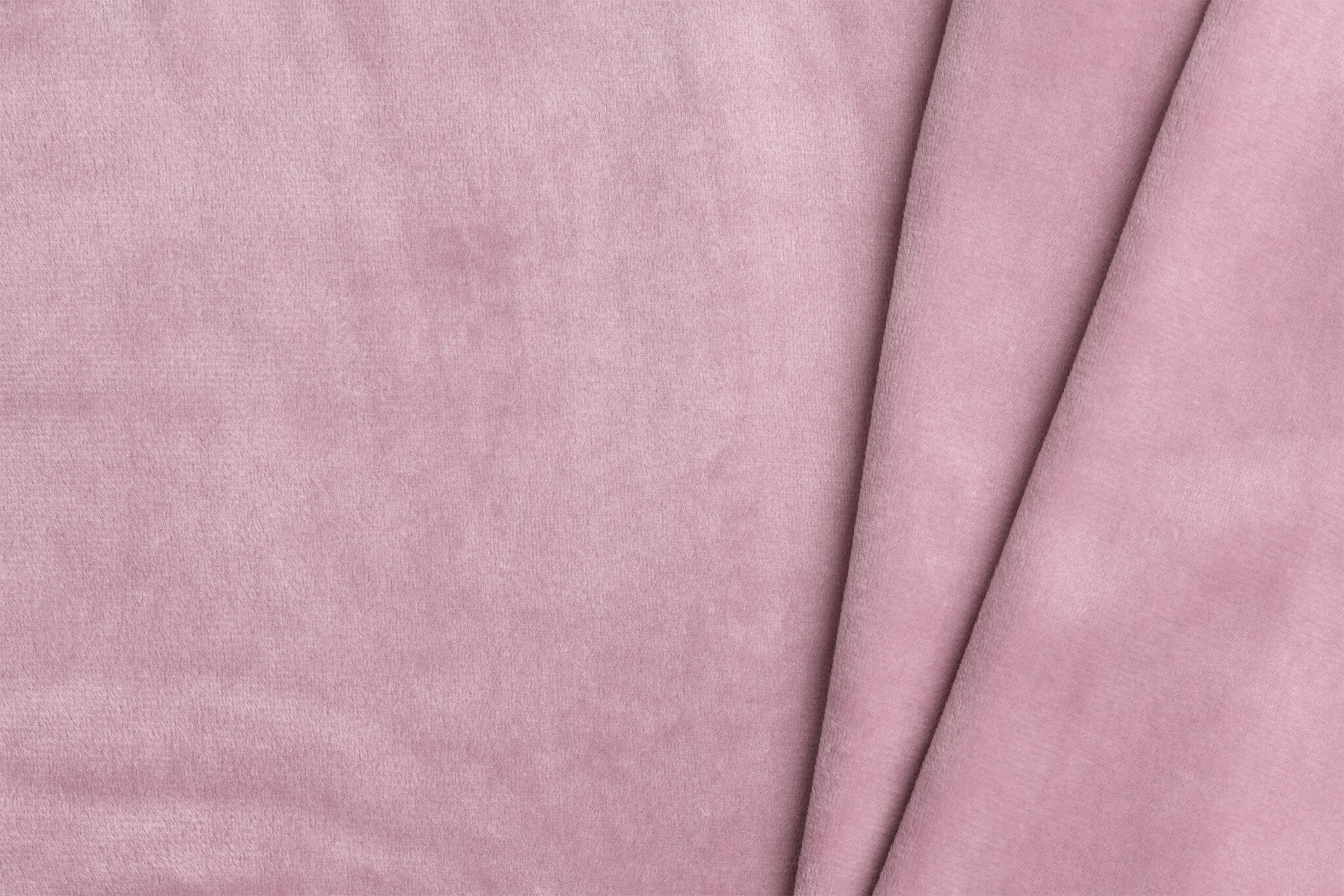 Minky Fleece Plain Oud Roze