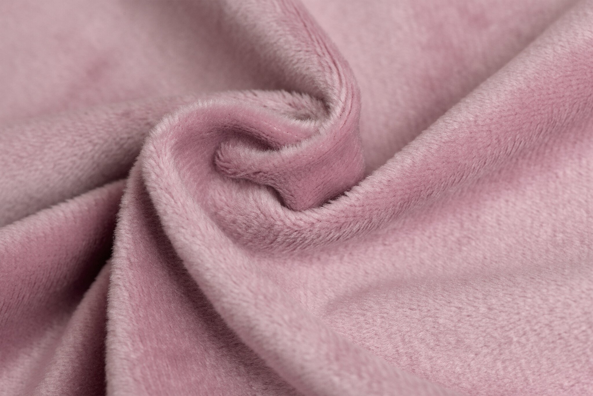 Minky Fleece Plain Oud Roze